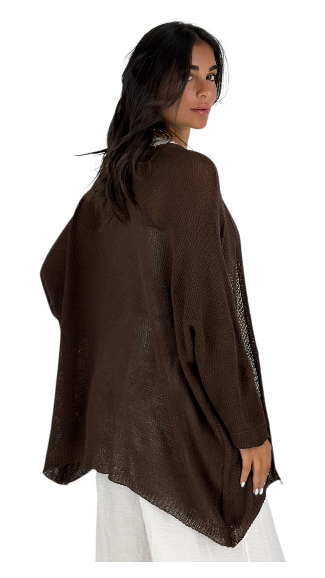 Dalla Brown Cardigan