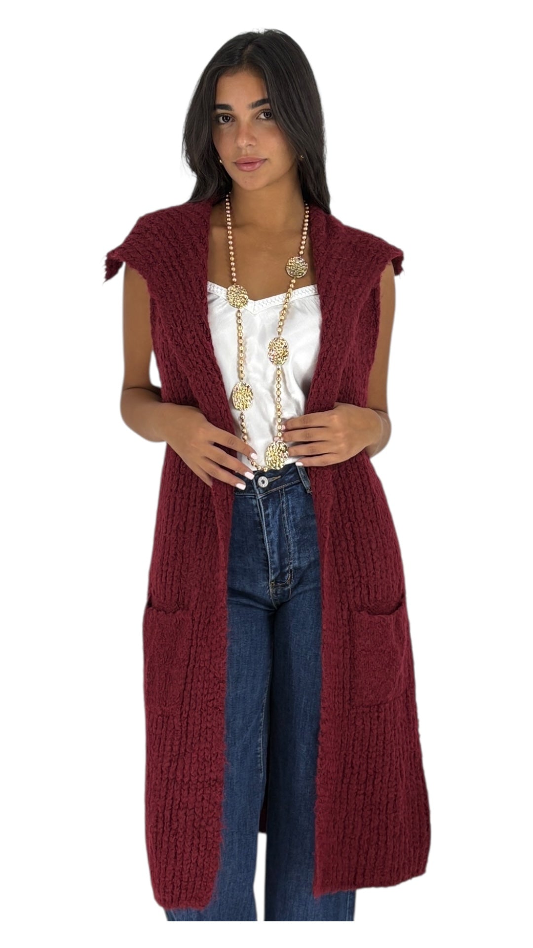 Maisa Burgundy Vest