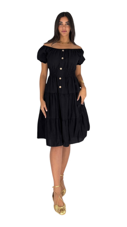 Ezia Black Dress