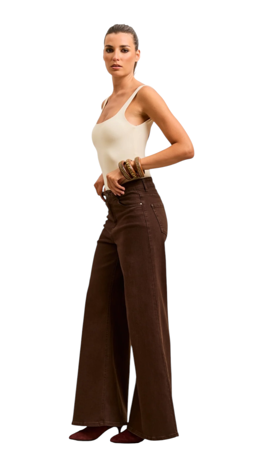 Lubna Brown Jeans