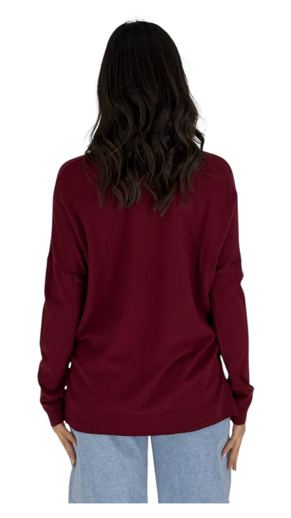 Lira Maroon Sweater