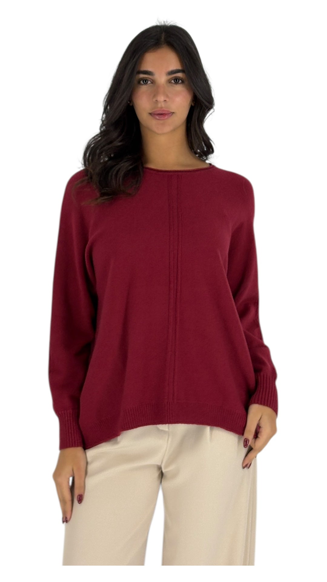 Andria Maroon Sweater