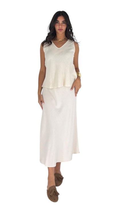 Slade Cream Skirt