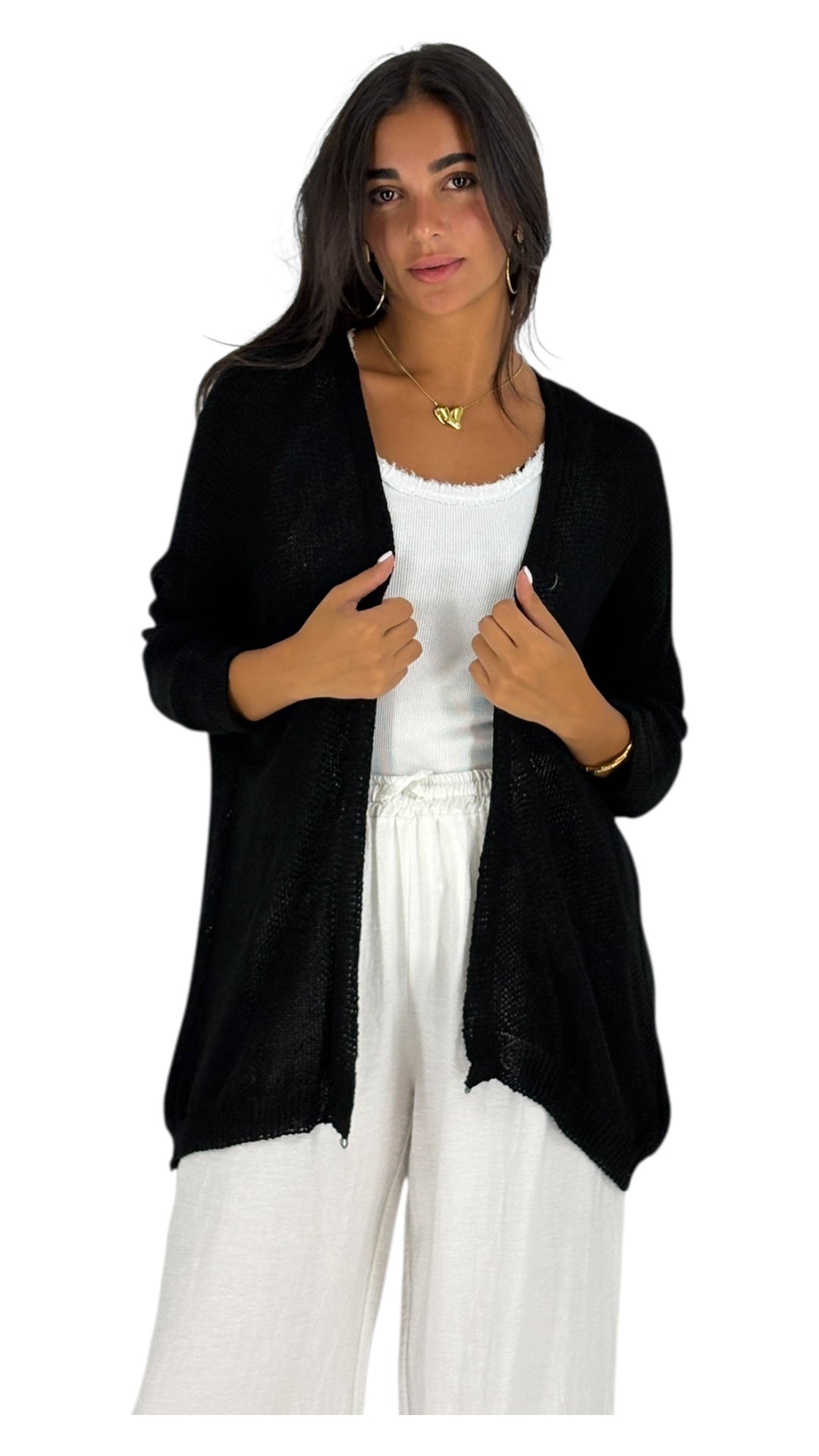 Dalla Black Cardigan