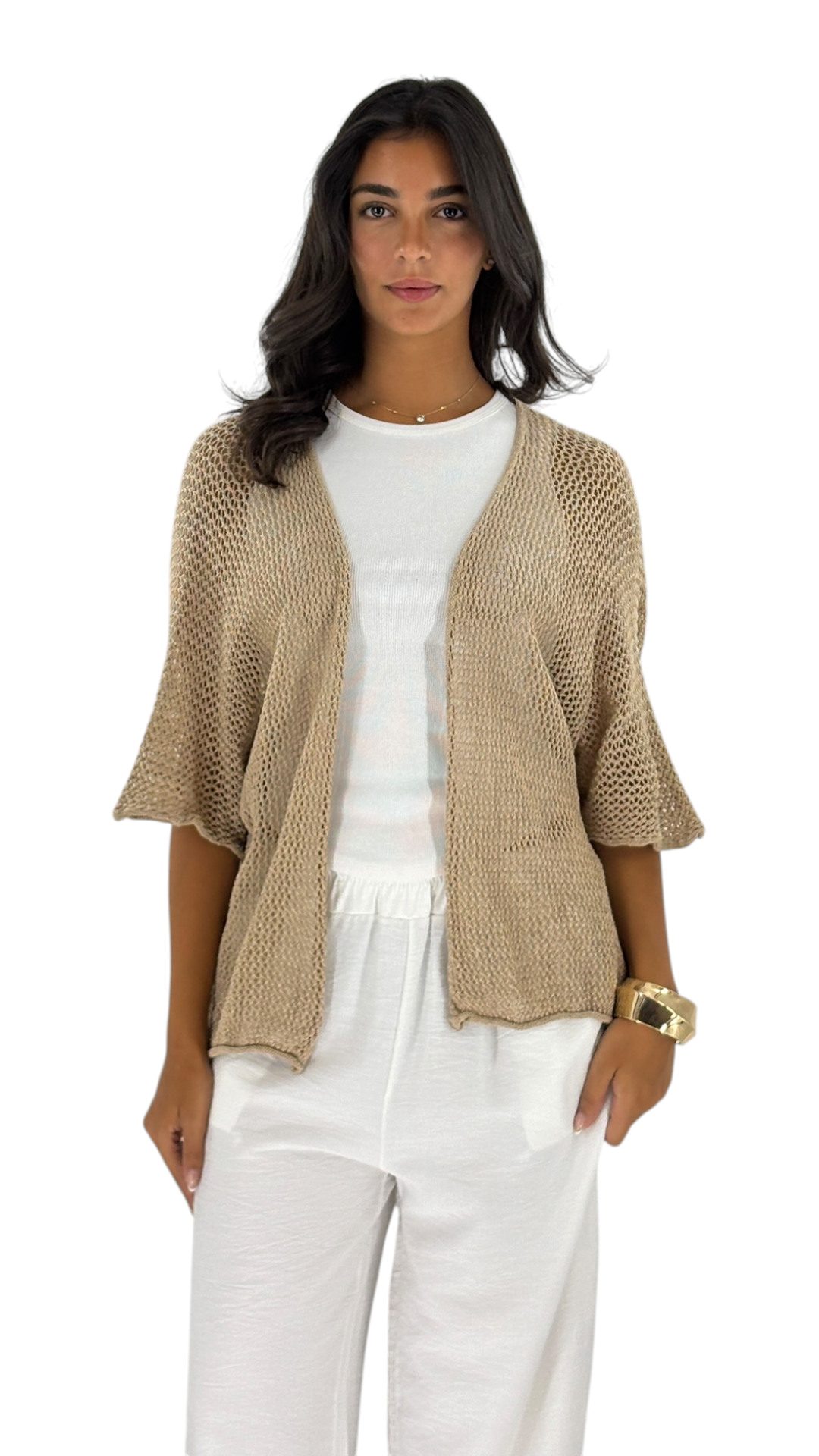 Star Camel Cardigan
