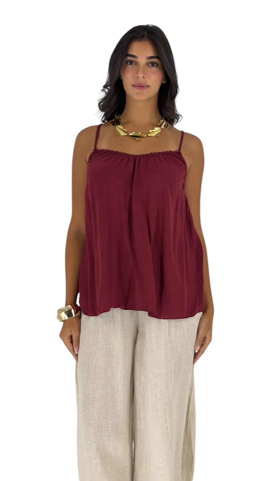 Blossom Maroon Top