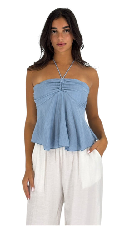 Malak Blue Top