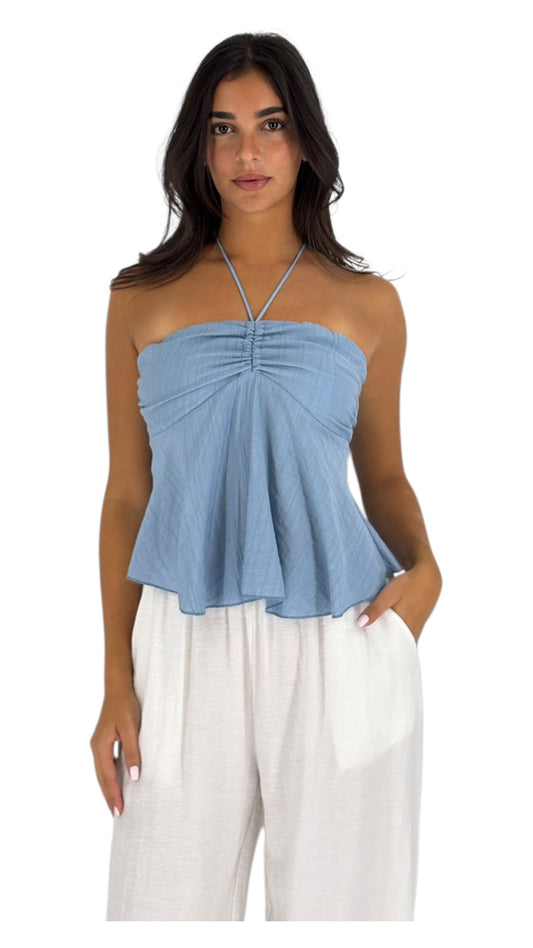 Malak Blue Top