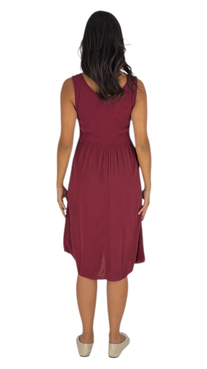Ayla Maroon Dress