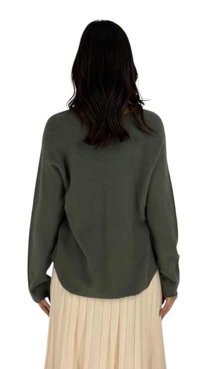 Carmen Olive Sweater