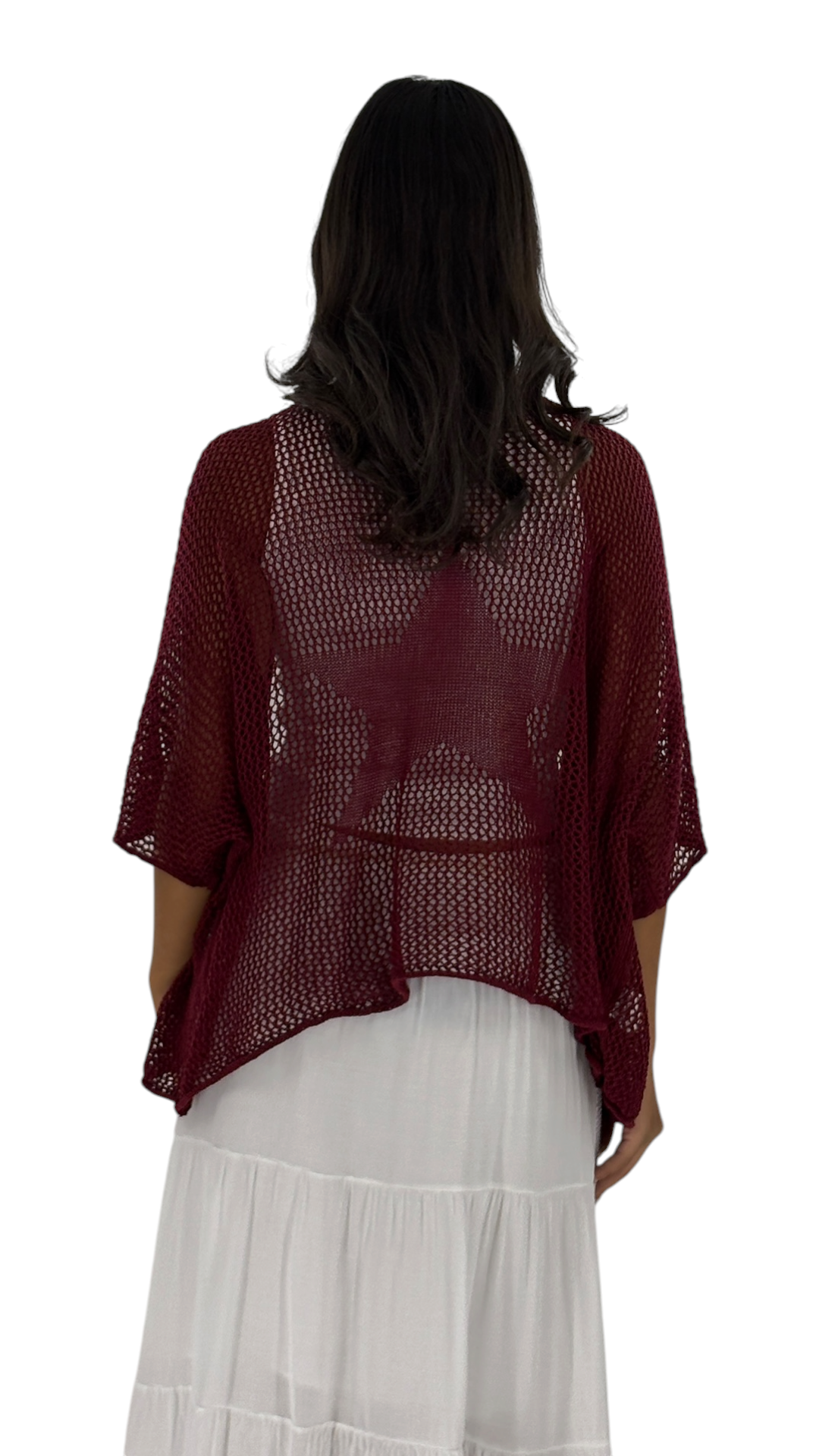 Star Burgundy Cardigan