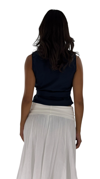 Marie Navy Vest