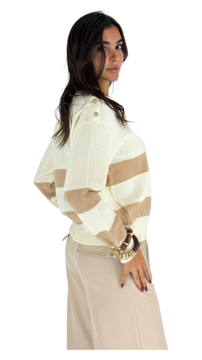 Floria White Sweater