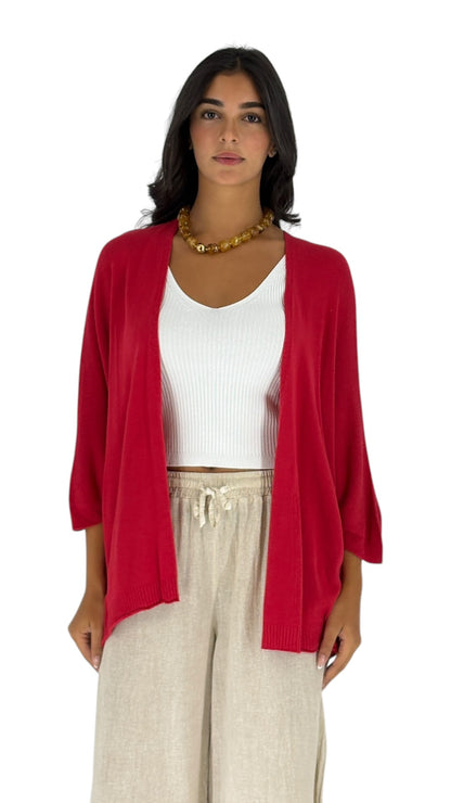 Komal Red Cardigan
