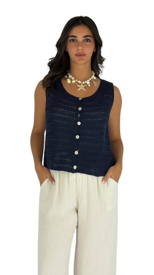 Jida Navy Vest