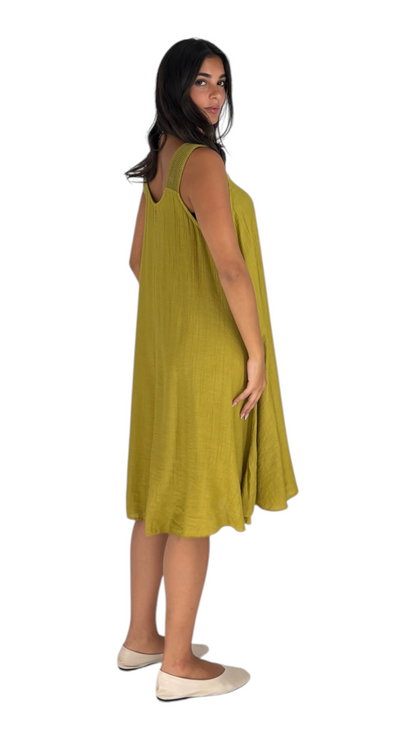 Julia Chartreuse Dress