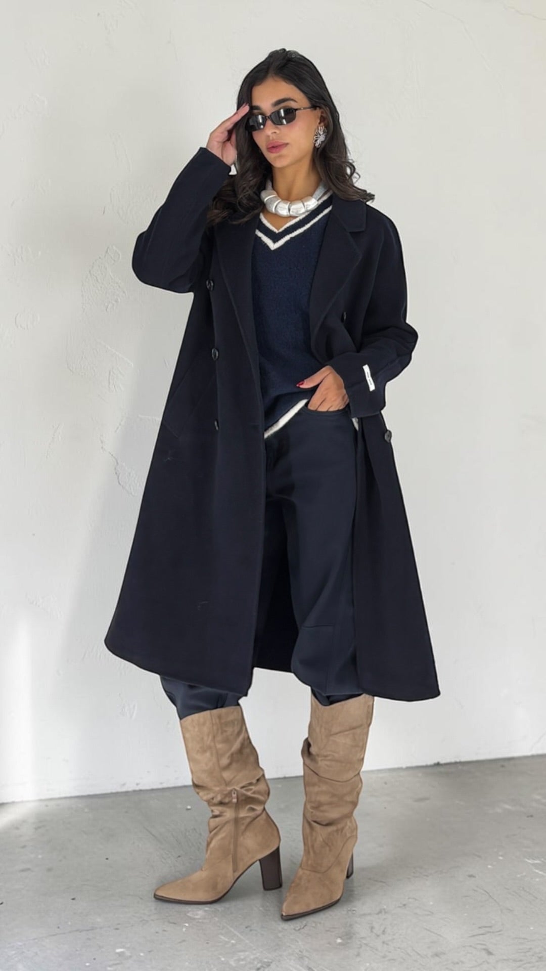 Asma Navy Coat