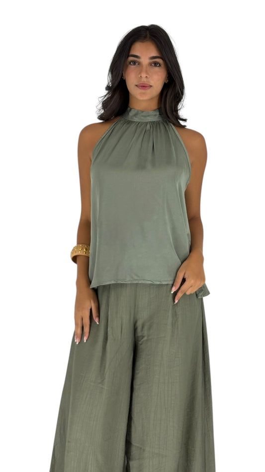 Lotus Kaki Top