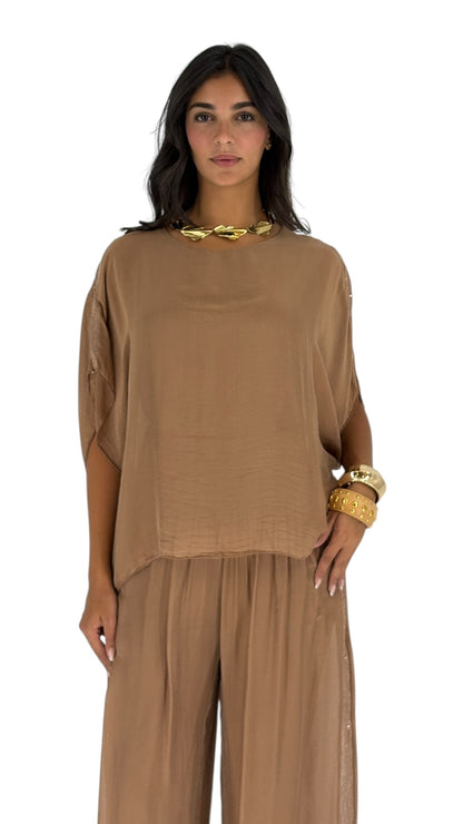 Alia Camel Top