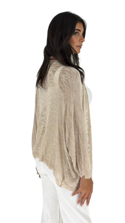 Albina Beige Cardigan