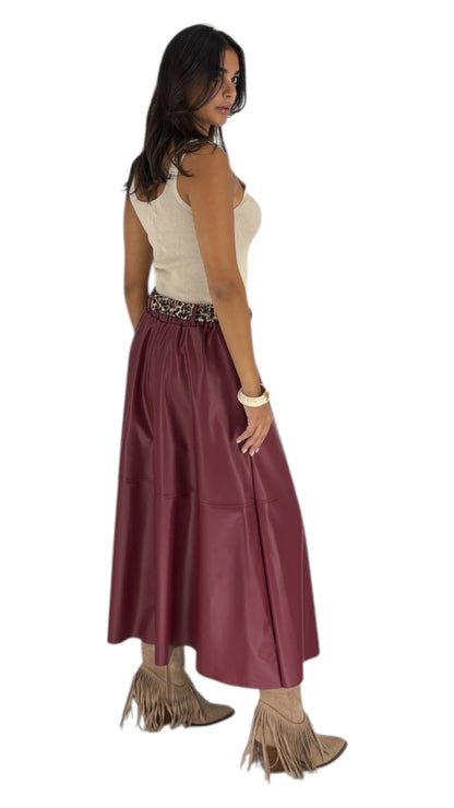 Nisreen Maroon Skirt
