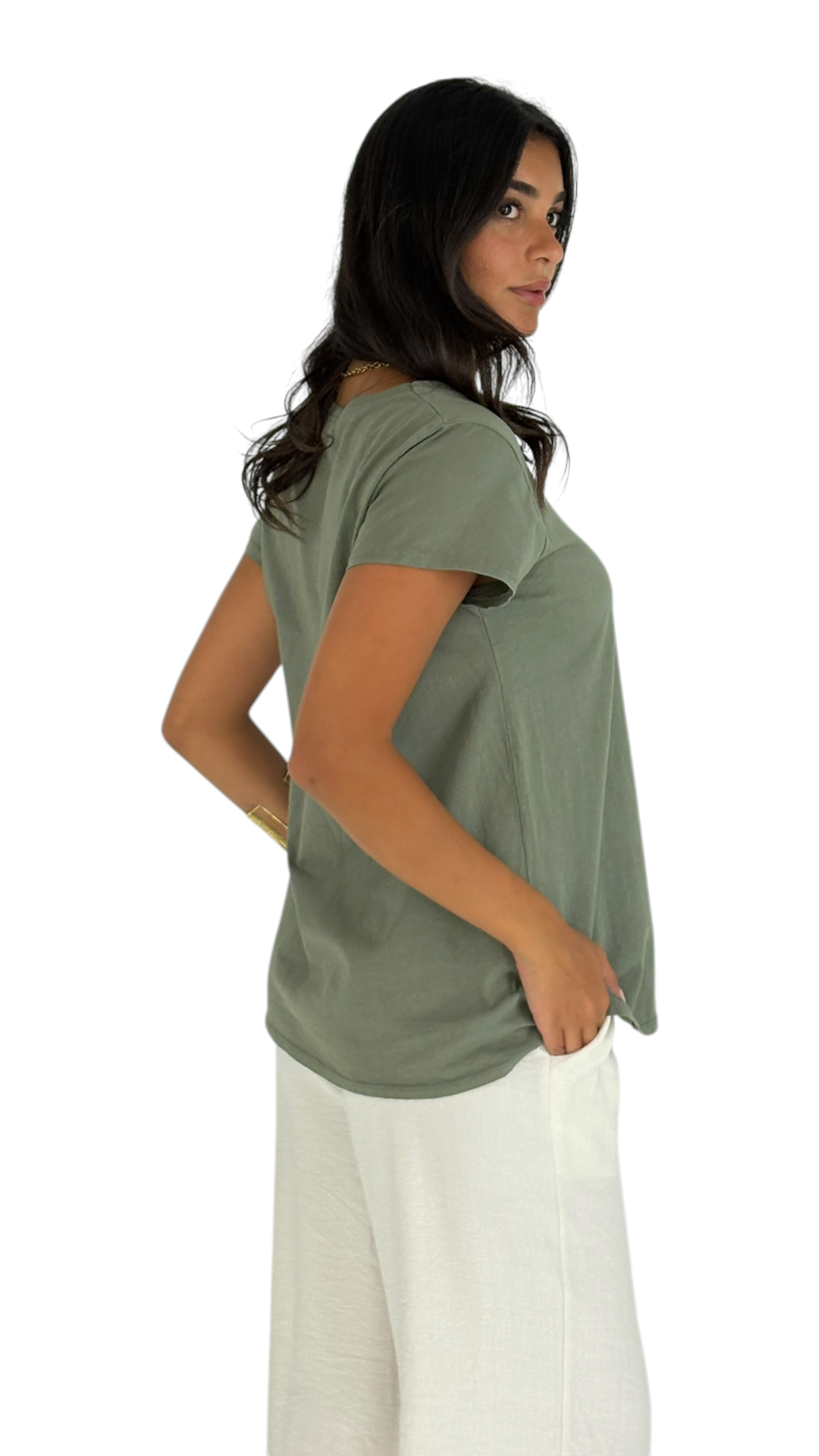 Rania Kaki T-Shirt