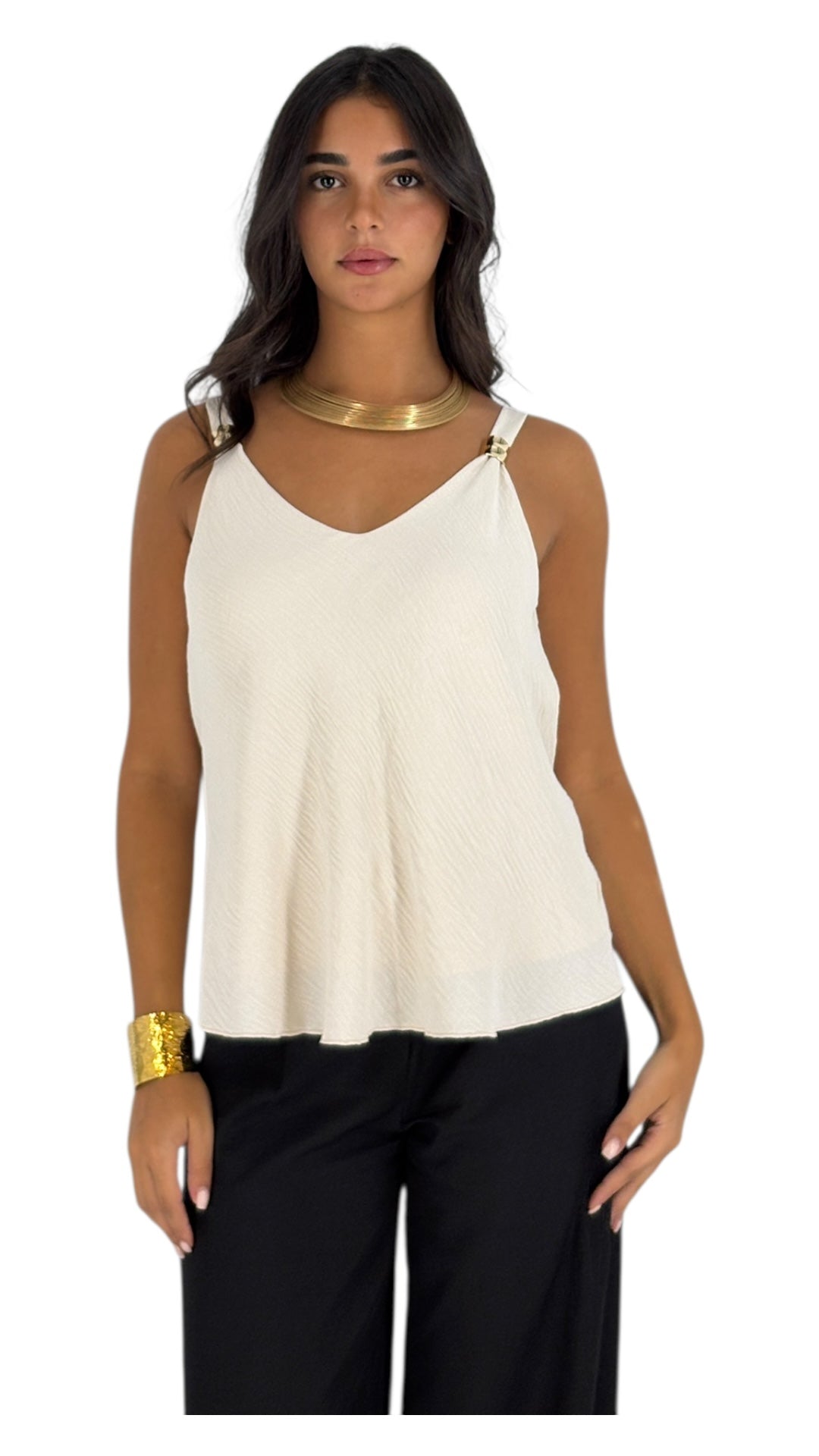 Bana Cream Top
