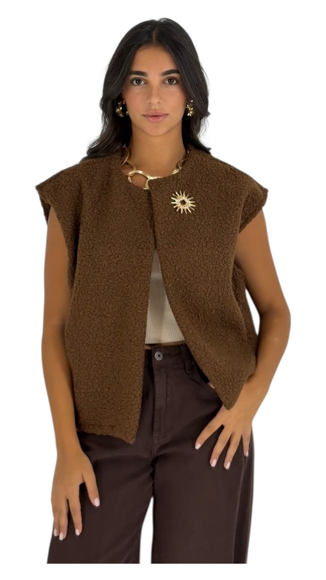 Clover Brown Vest
