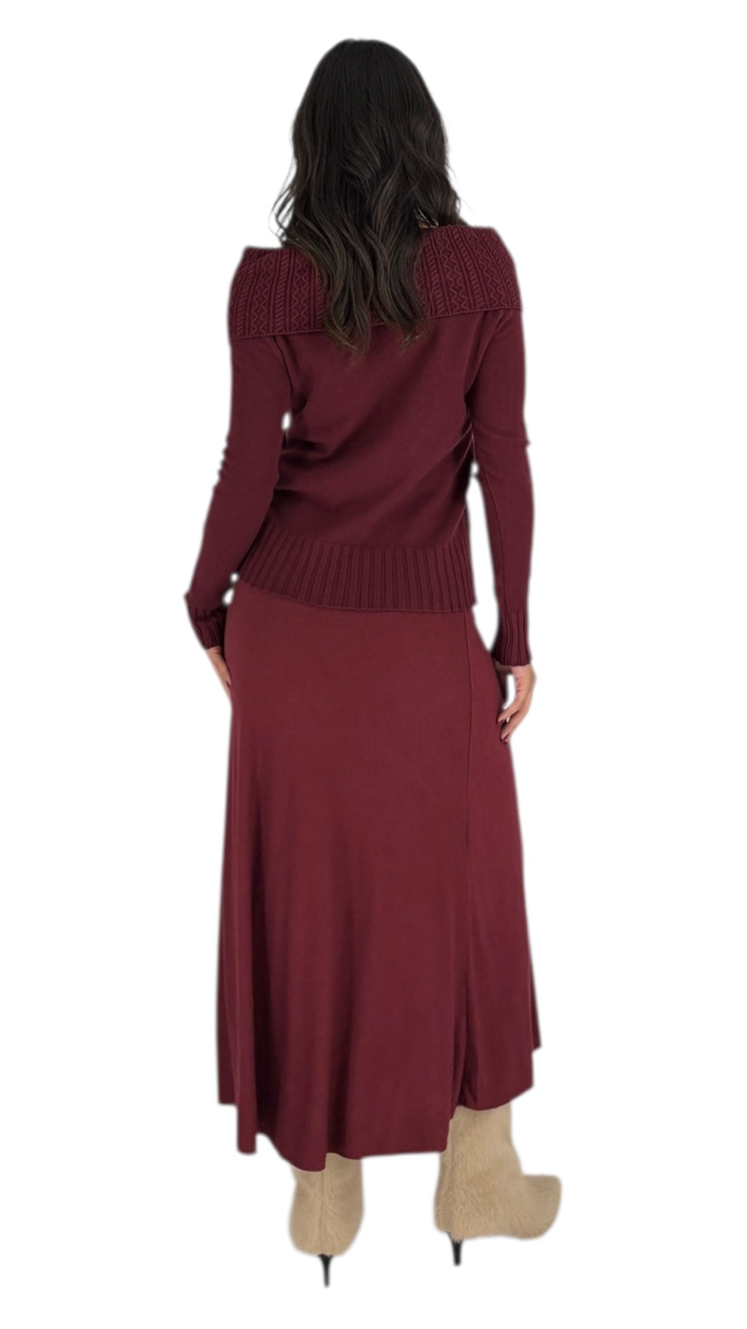 Basant Maroon Skirt