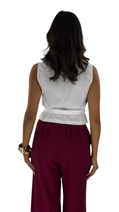 Marie White Vest