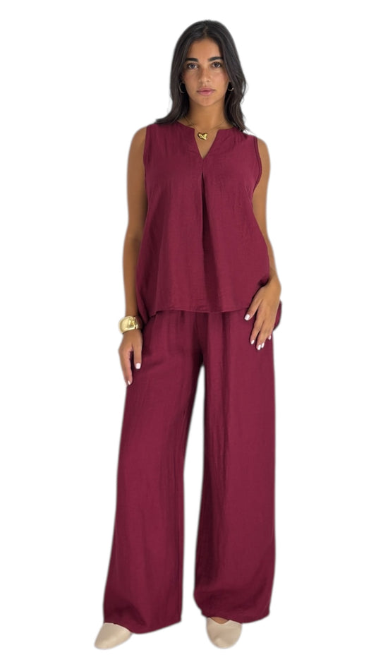Remi Maroon Pants