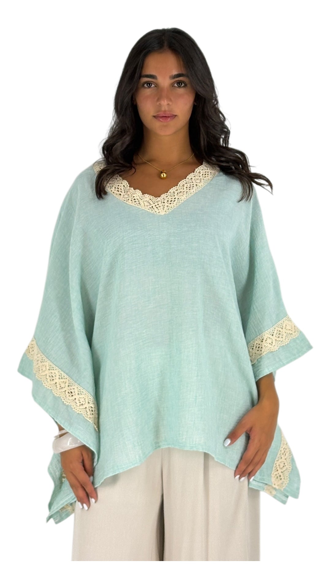 Mirfat Blue Top