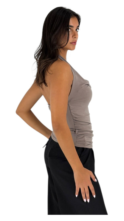 Handa Taupe Top