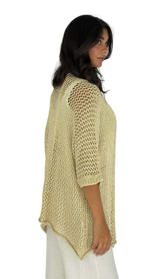 Dana Gold Cardigan
