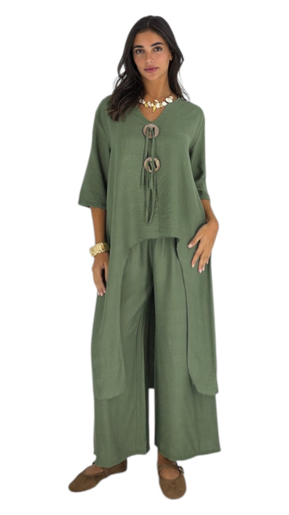 Emilia Olive Green Set