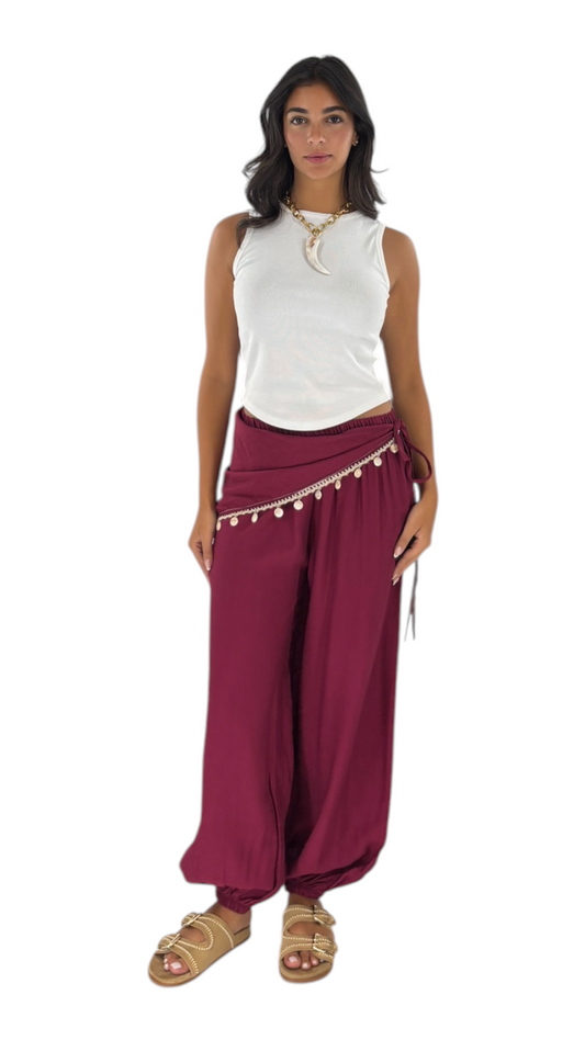 Mriam Dark Cherry Pants