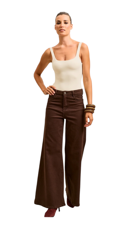 Lubna Brown Jeans