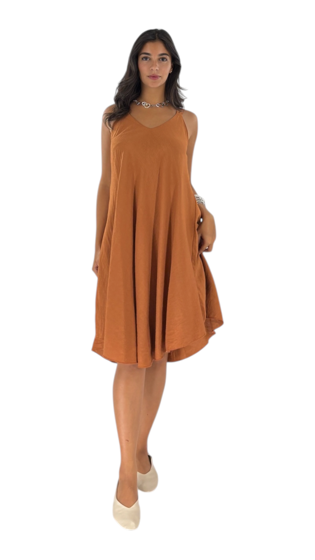 Lana Terracotta Dress
