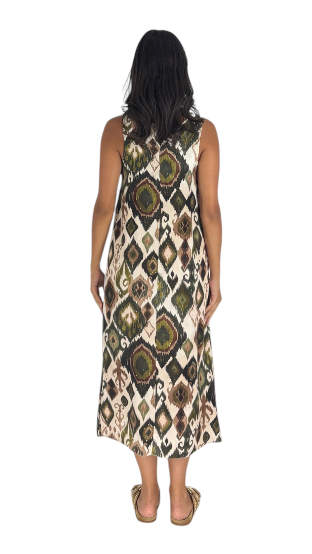 Areej Olive Dress