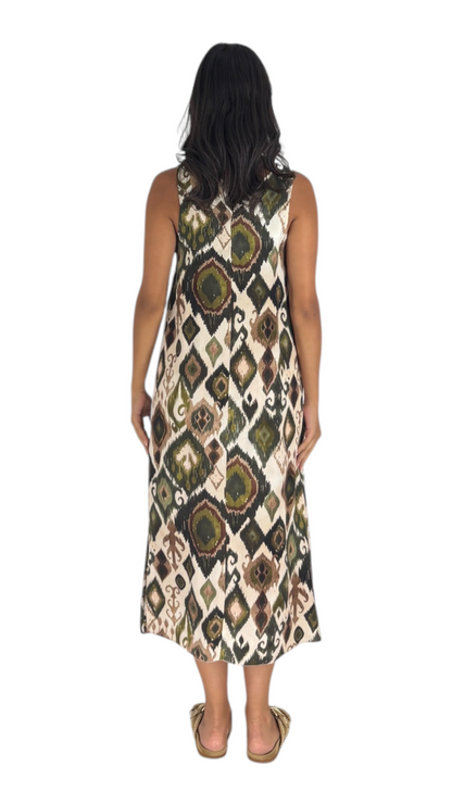 Areej Olive Dress