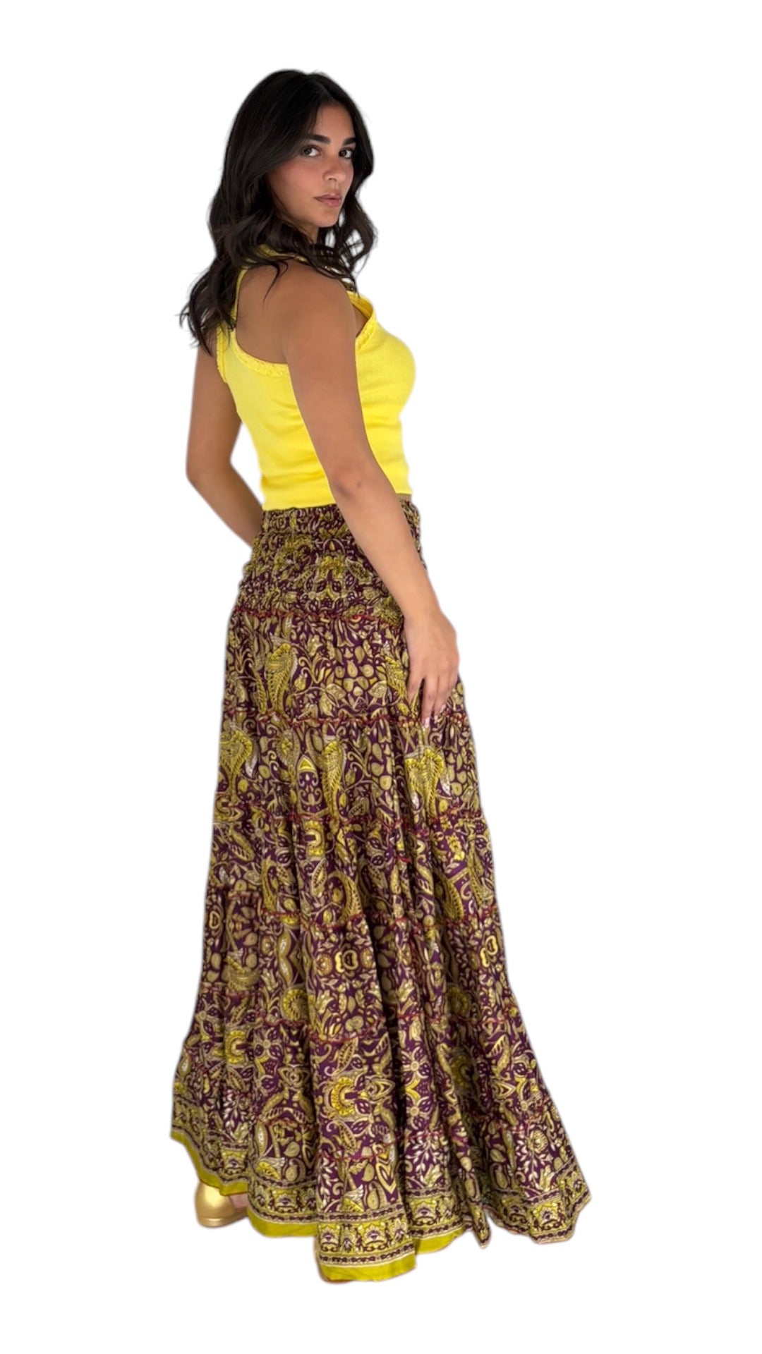 Darma Mustard Skirt