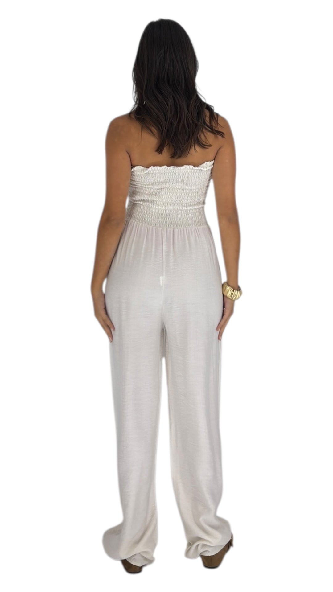 Elea Cream Jumpsuit