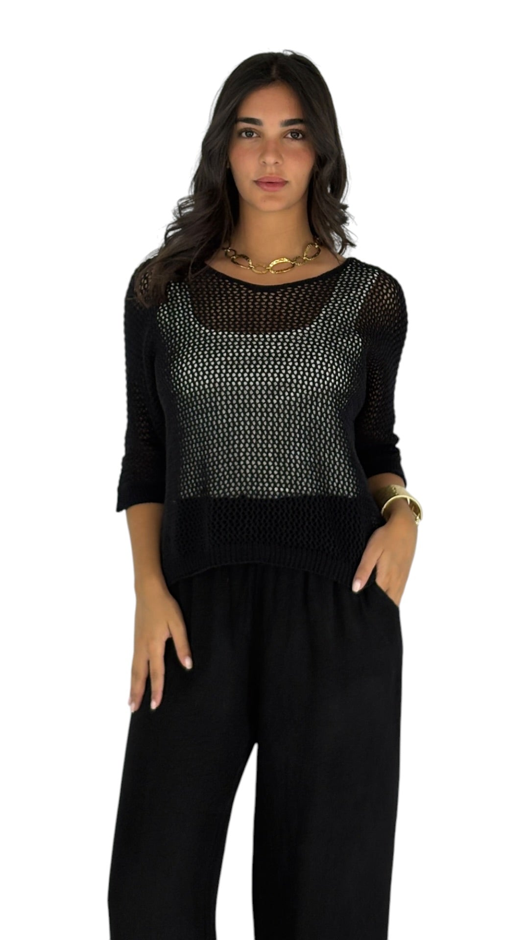 Zain Black Top