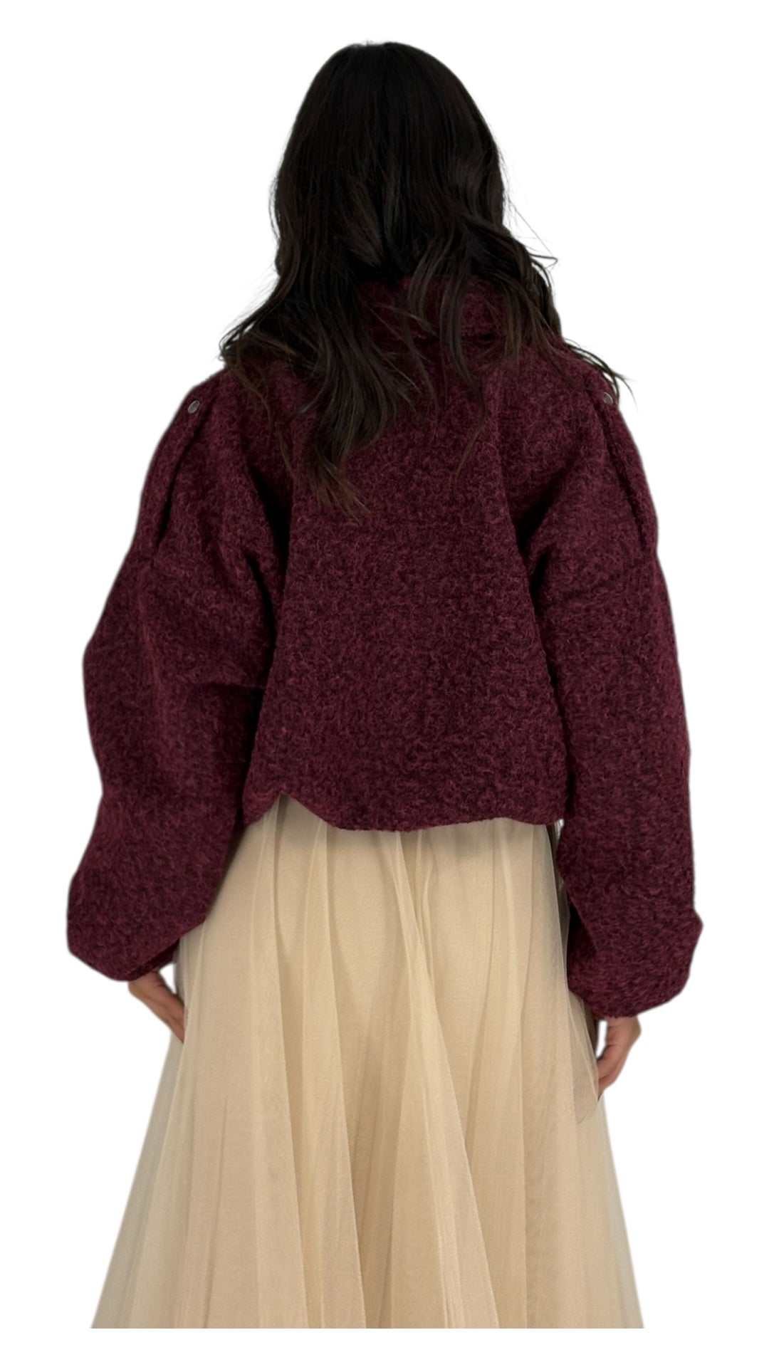 Duria Maroon Jacket