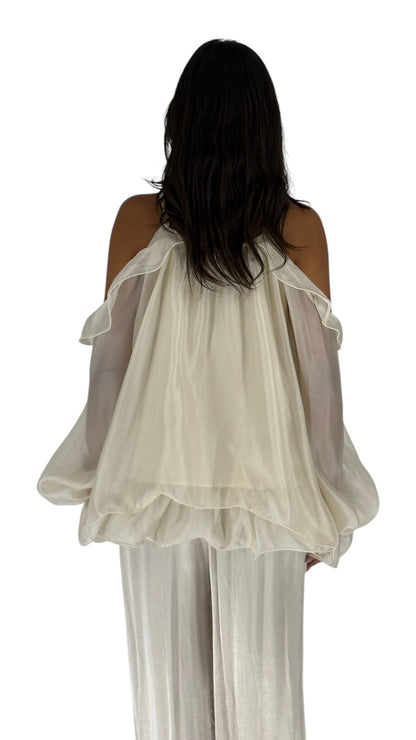 Muna Cream Top
