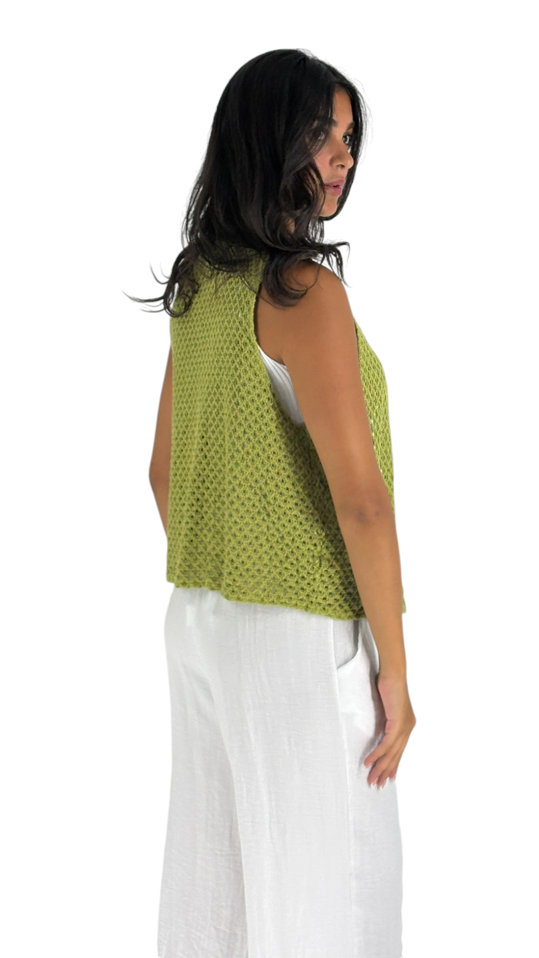 Tani Green Vest
