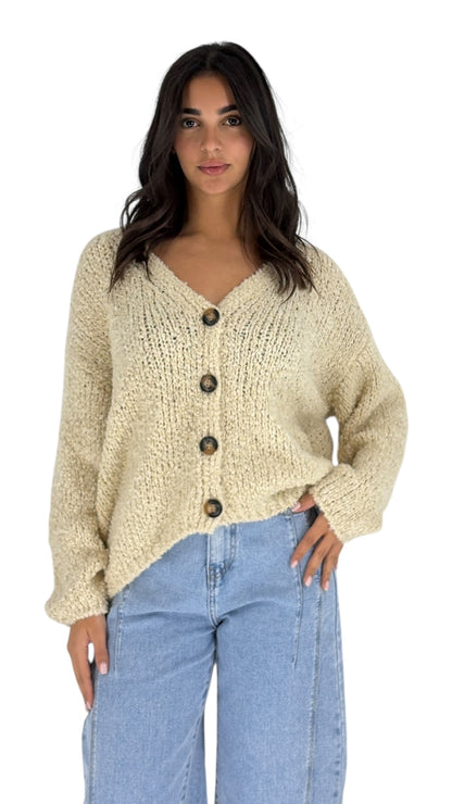 Savana Beige Cardigan