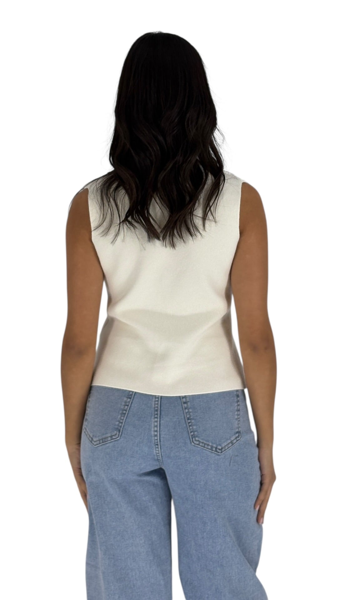 Lucia White Vest