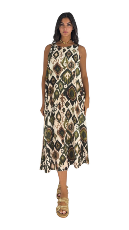 Areej Olive Dress