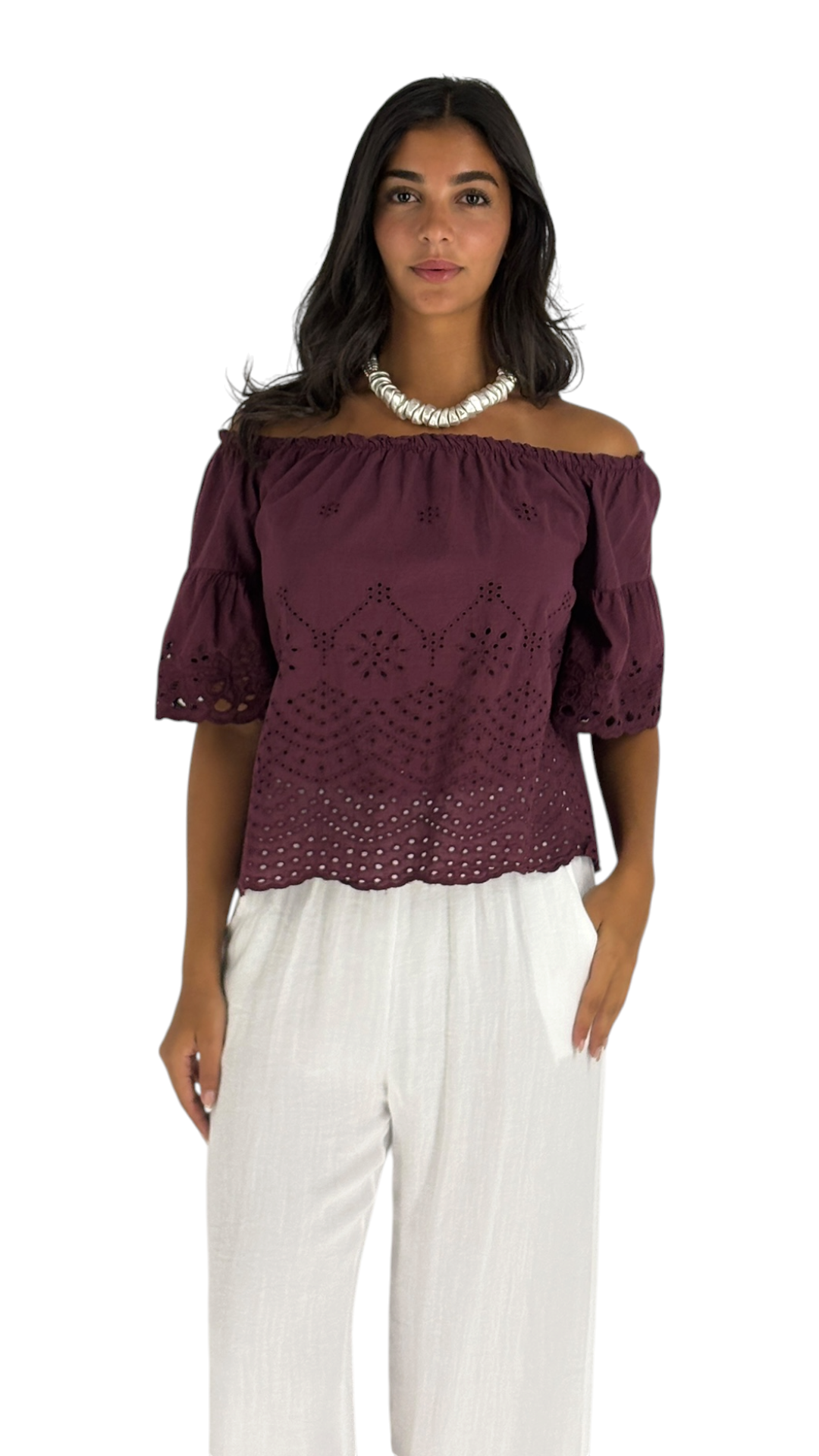 Emrys Dark Cherry Top